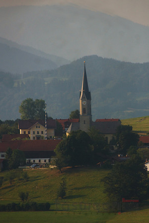 A Bavarian Church Taken from Above